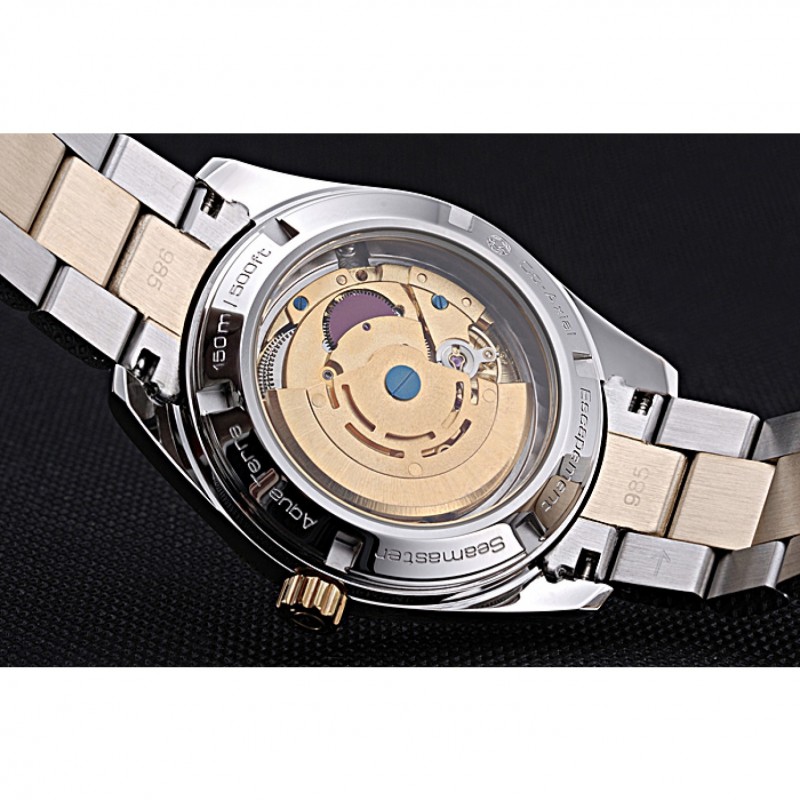 High End Replica Watches Omega Seamaster White Dial Two Tone 622167-7