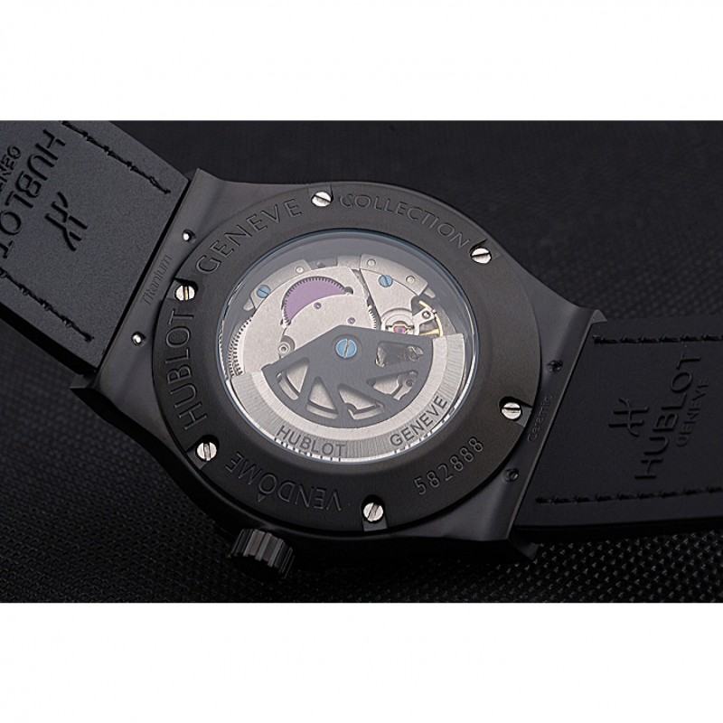Hublot Classic Fusion Shawn Carter Black Steel Case Black Leather Strap 622817-8