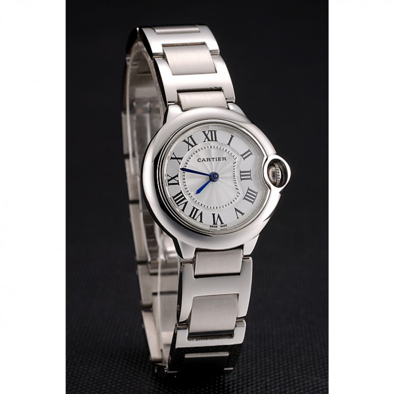 Cheap Replica Watches Cartier Ballon Bleu 30mm White Dial Stainless Steel Case And Bracelet-2