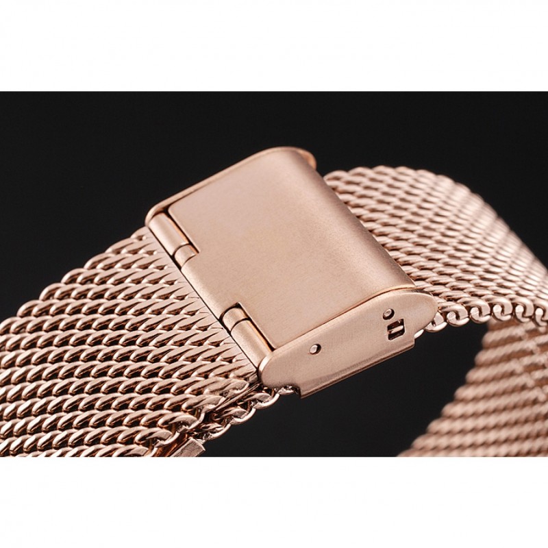 Patek Philippe Calatrava Small Seconds Black Dial Rose Gold Case And Bracelet-4