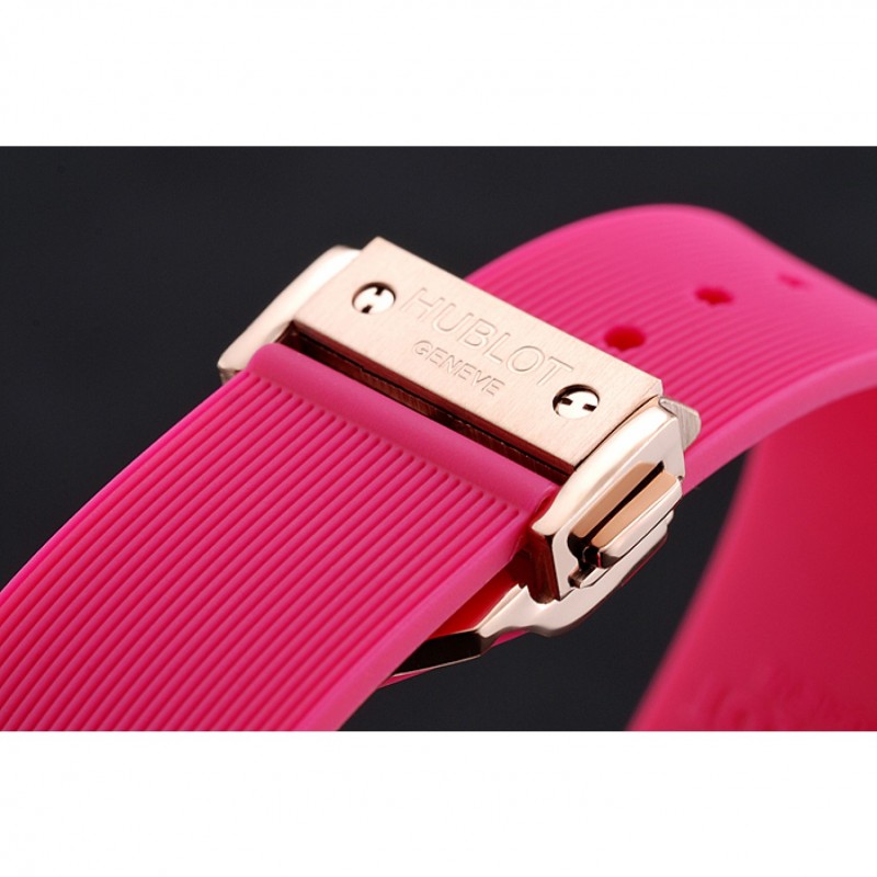 Hublot Big Bang Tutti Frutti Pink Strap Gold Dial-6