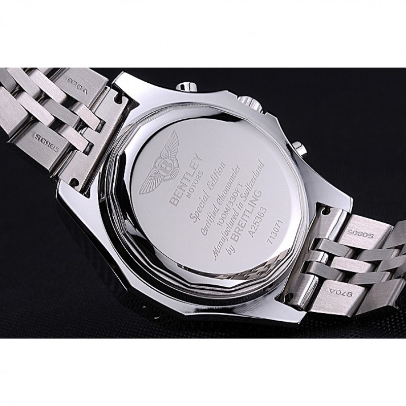 Breitling Bentley B05 Unitime Black Dial Stainless Steel Bracelet 622520-6