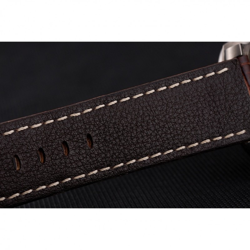 Luxury Swiss Panerai Luminor Marina 1950 3 Days Brown Dial Stainless Steel Case Brown Leather Strap-6