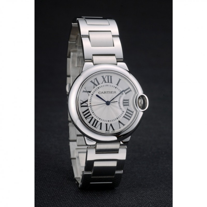 AAA Replica Watches Cartier Ballon Bleu 38mm White Dial Stainless Steel Case Two Tone Silver Bracelet-1