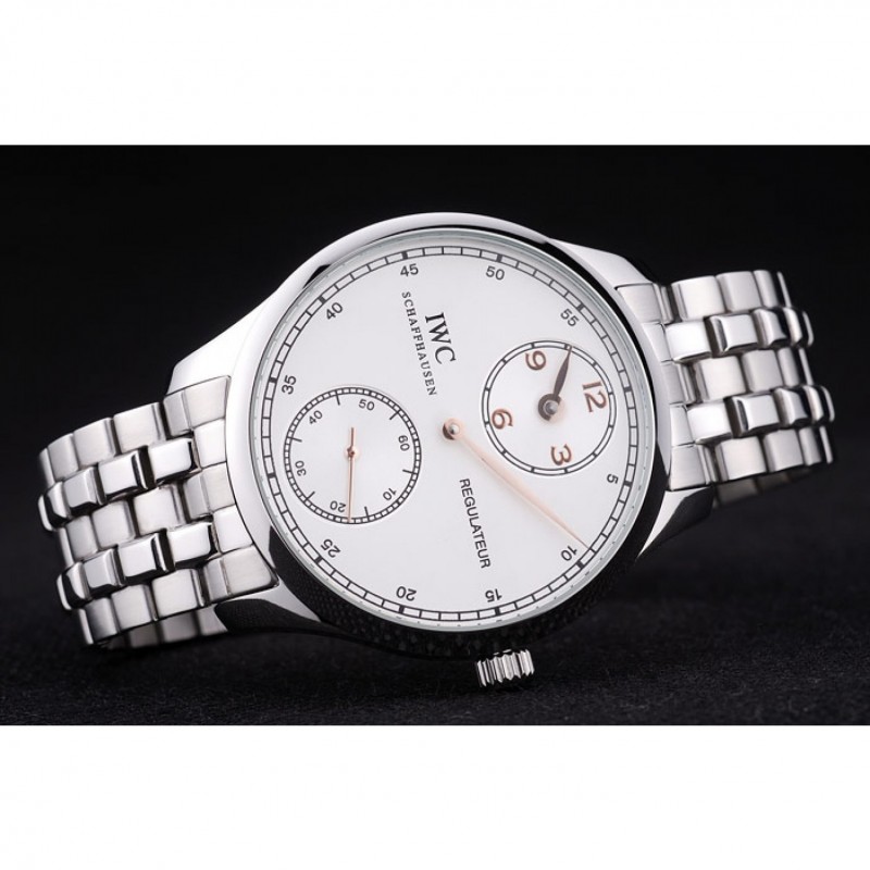 IWC Regulateur White Dial Stainless Steel Bracelet-3