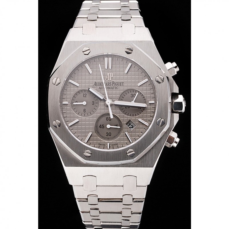 Swiss Audemars Piguet Royal Oak Chronograph Grey Dial Stainless Steel Case And Bracelet 622869-1