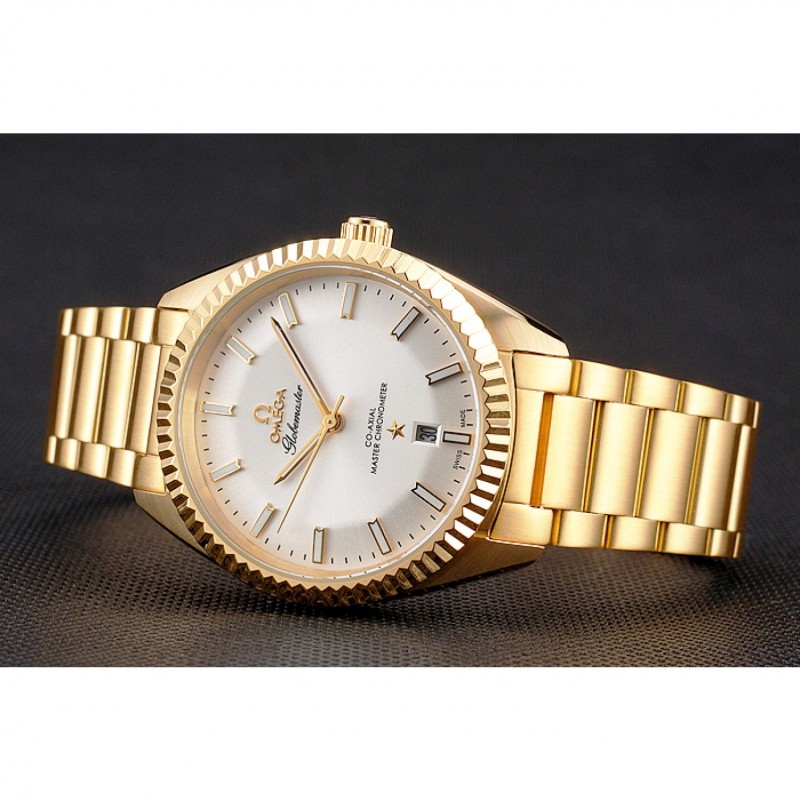 Omega Globemaster White Diak Gold Case And Bracelet-4