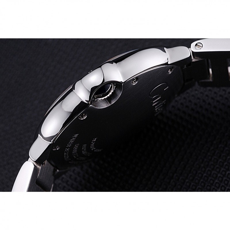 Swiss Cartier Ballon Bleu de Cartier White Dial Roman Numerals Stainless Steel Bracelet 622555-7