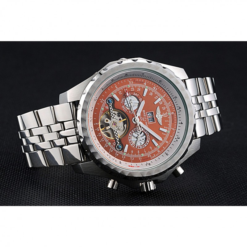 Breitling Bentley Mulliner Tourbillon Brown Dial Stainless Steel Case And Bracelet 622733-4