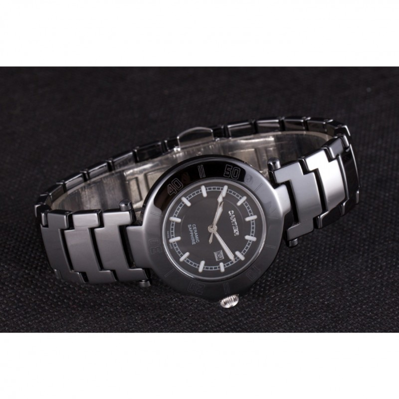 Cartier Pasha 34mm Black Dial Black Ceramic Case-3