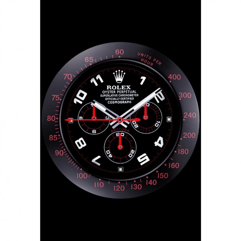 Rolex Daytona Cosmograph Wall Clock Black-Red 621908-1