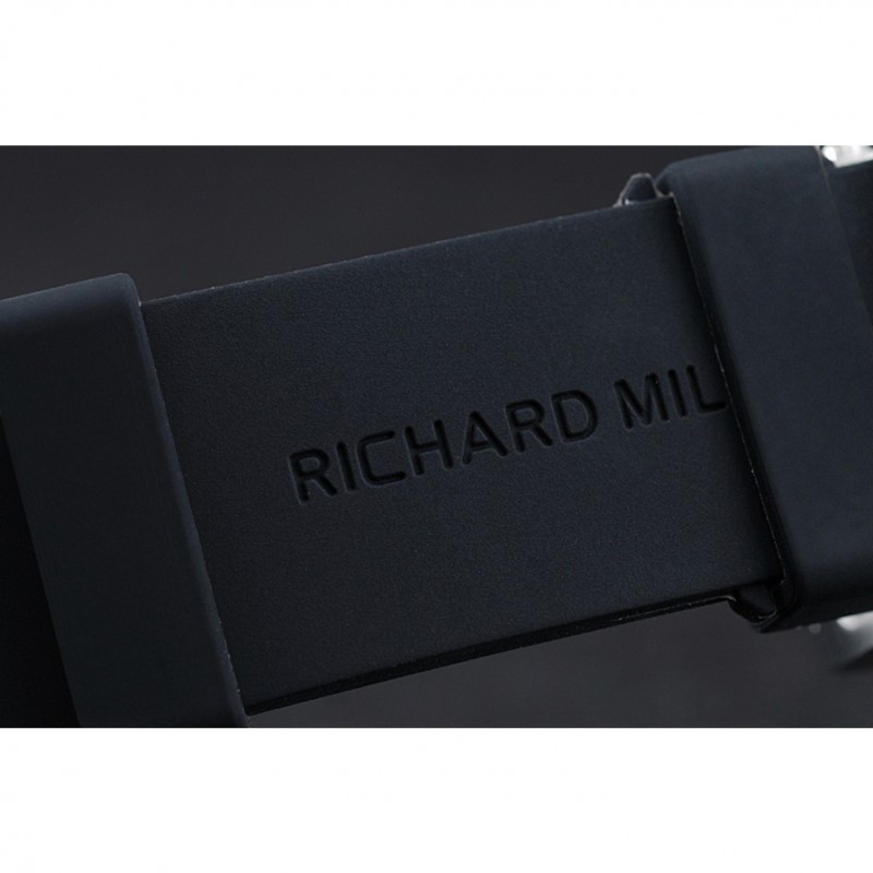 Richard Mille Tourbillion Spider RM 19-01 Silver Case Black Rubber Bracelet 1454256-6