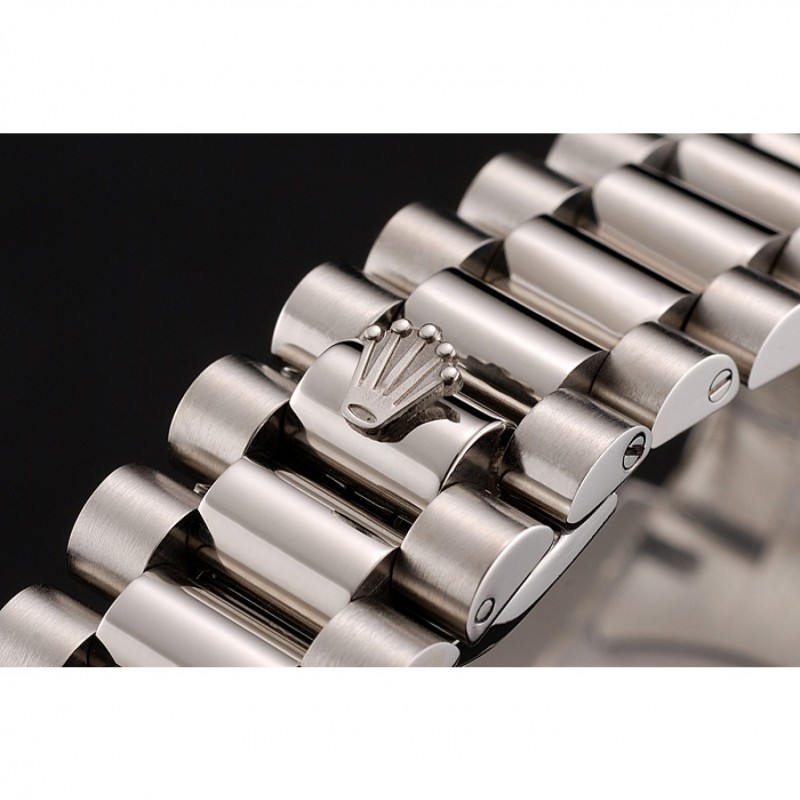Swiss Rolex Day-Date Diamonds Bezel Staineless Steel Bracelet 1454109-5