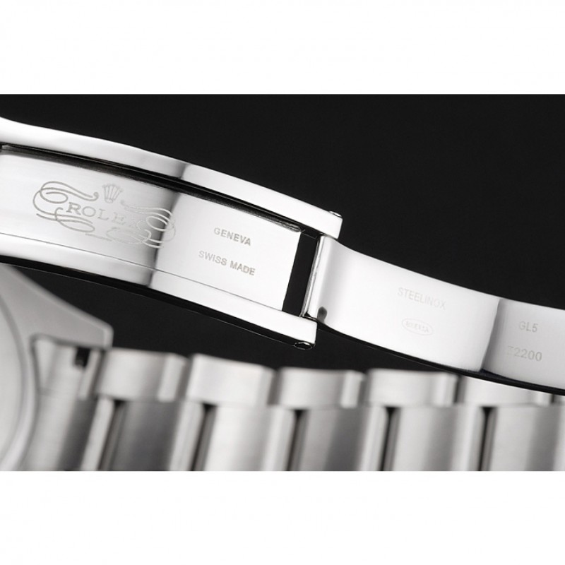 Luxury Swiss Rolex Milgauss White Dial Orange Markings Stainless Steel Case And Bracelet-5