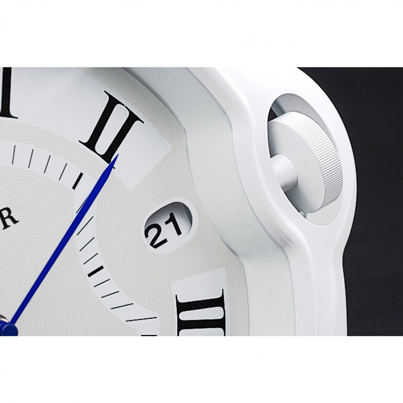High End Cartier Bleu de Ballon Wall Clock White 622465-4