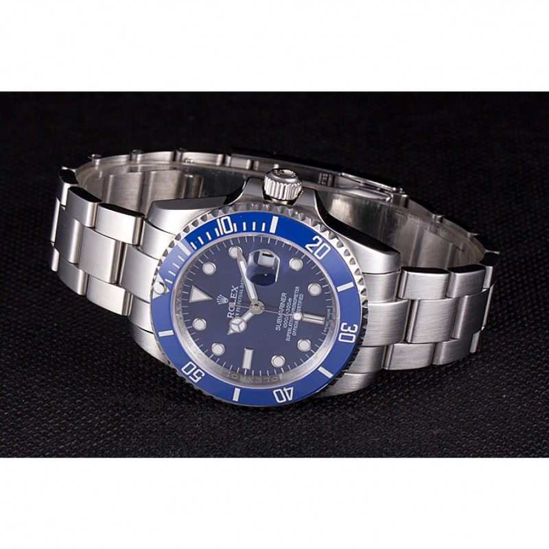 Rolex Submariner Stainless Steel Link Bracelet Blue Dial 621687-3