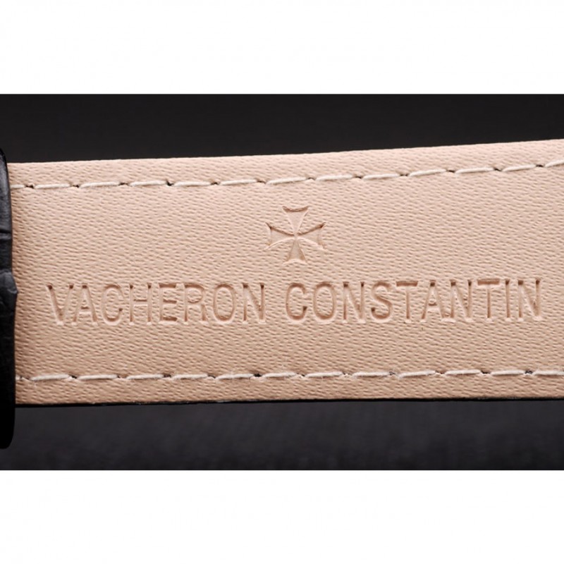 Vacheron Constantin Malte Power Reserve White Dial Stainless Steel Case Black Leather Bracelet-7