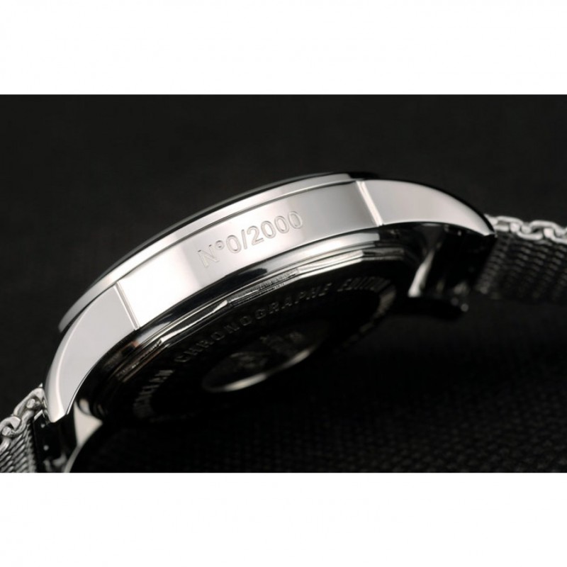 Breitling Transocean Stainless Steel Case Blue Dial-4