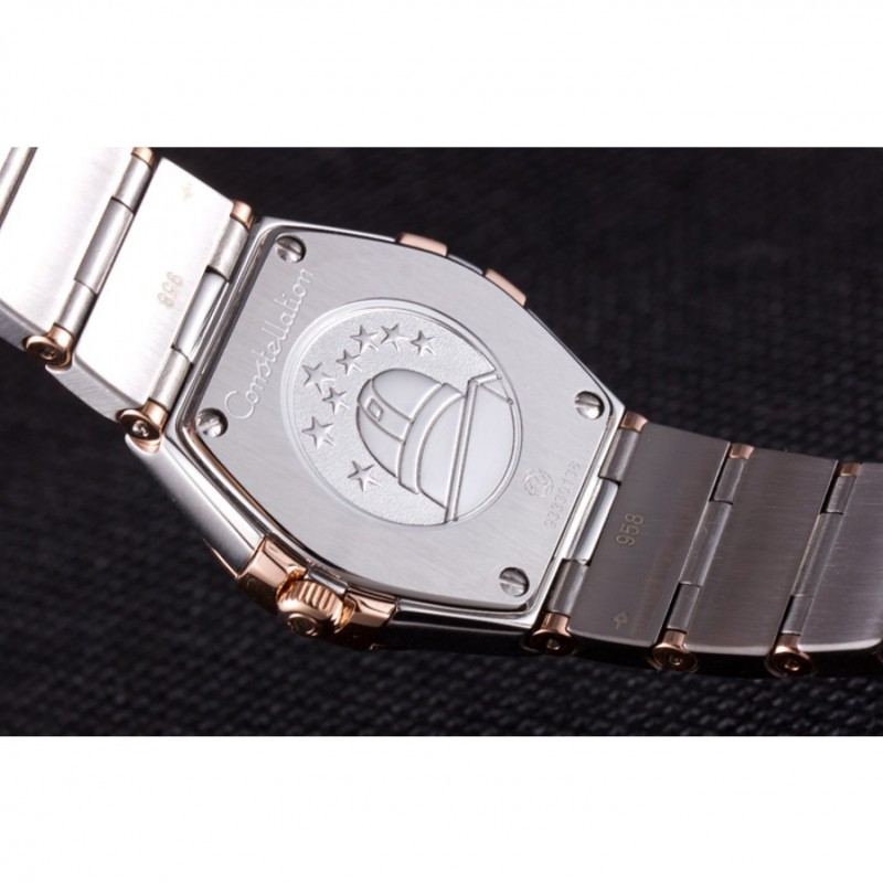 Omega Constellation Rose Gold Diamond Bezel Two Tone Band 621487-8
