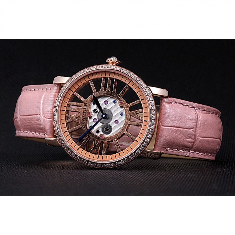 Cartier Rotonde Skeleton Flying Tourbillon Light Pink 621960-4
