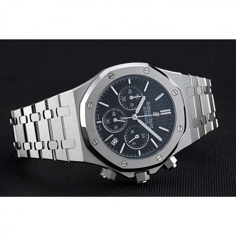 Audemars Piguet Royal Oak Chronograph Black Dial Stainless Steel Bracelet 1454025-4