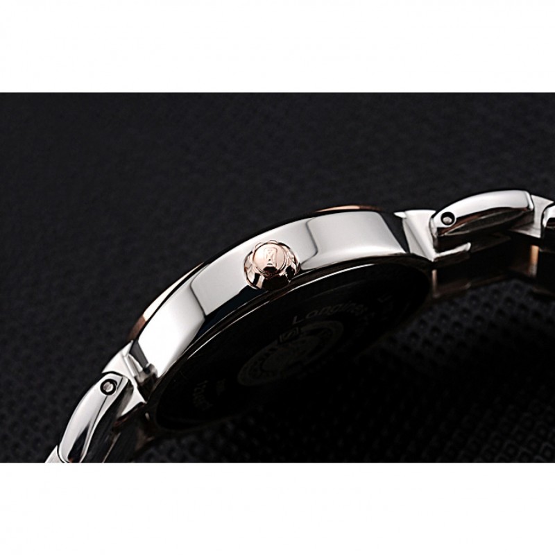 Luxury Replica Watches Longines PrimaLuna Stainless Steel And Gold Case Roman Numerals 622586-7