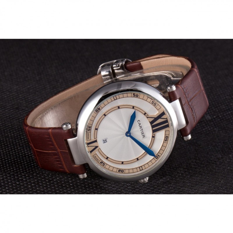 Cartier Ballon Bleu Brown Leather Strap 621448-3