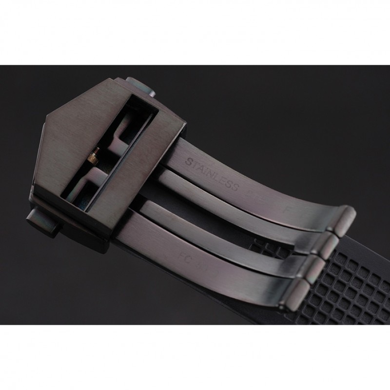 AAA Replica Watches Swiss Tag Heuer Aquaracer Calibre 5 Black Dial Black Bezel Black Case Black Rubber Strap-6