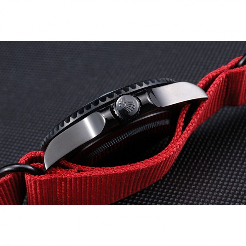 Rolex Stealth Submariner Red Nylon Strap 622010-7