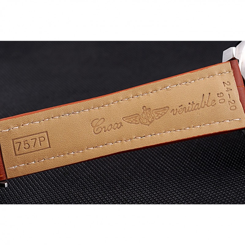 Breitling Bentley Mulliner Tourbillon Brown Dial Stainless Steel Case Brown Leather Strap 622727-7